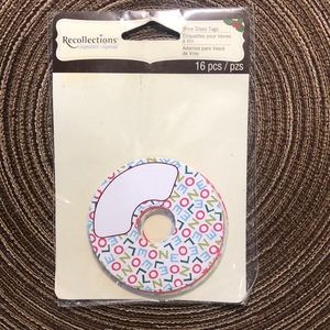 Recollections Wine Glass Tags Christmas Themed